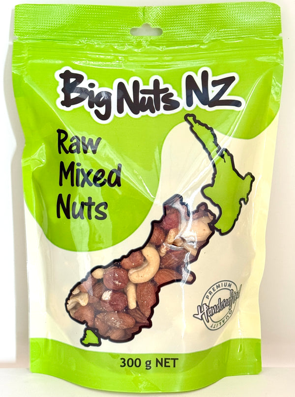Raw Mixed Nuts 300 g - BigNutsNZ