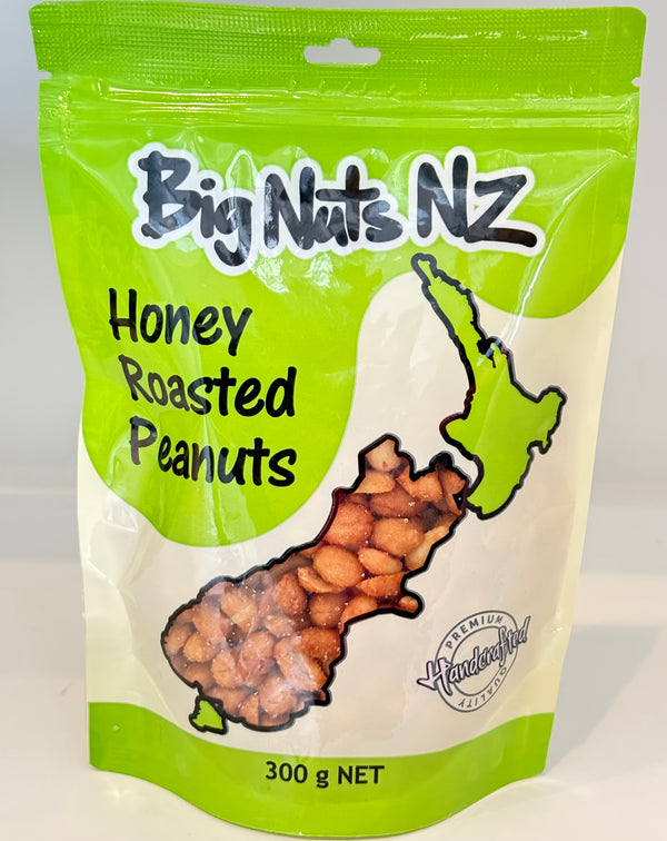 Honey Roasted Peanuts 300 g - BigNutsNZ