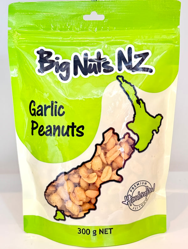 Garlic Peanuts 300 g - BigNutsNZ