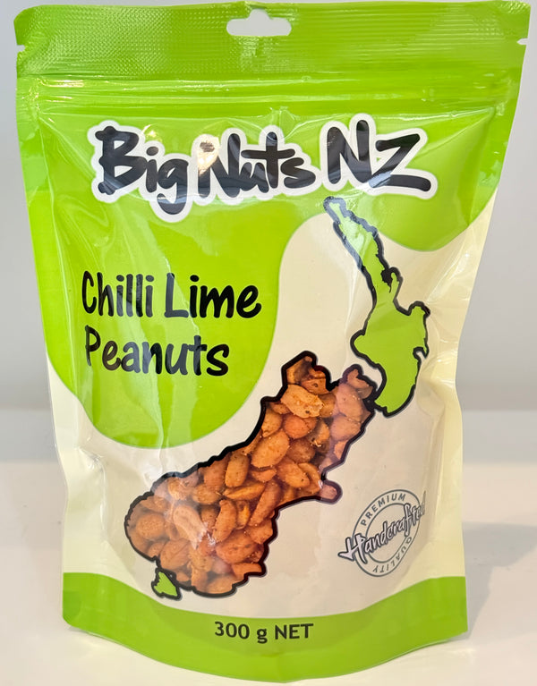 Chilli Lime Peanuts 300 g - BigNutsNZ