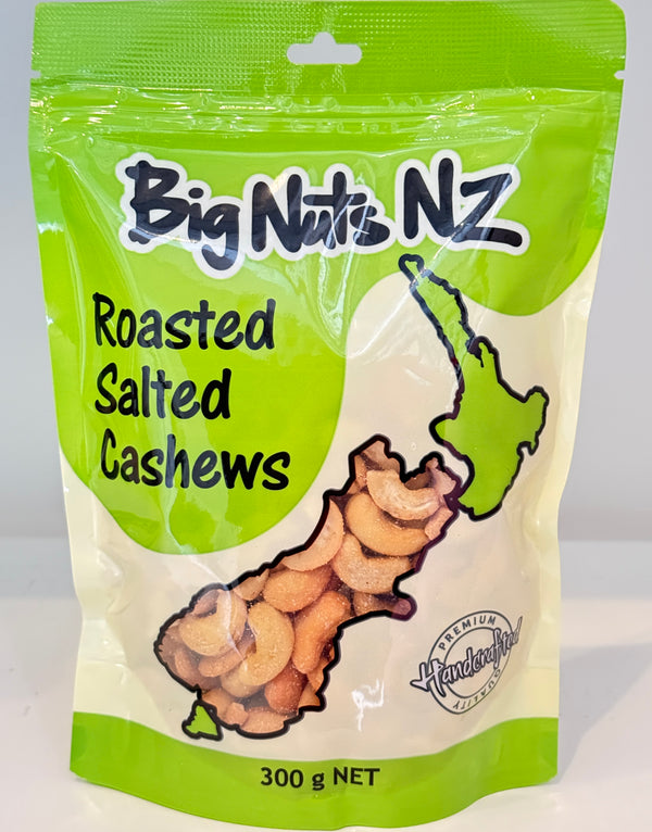 Roasted Salted Cashews 300 g - BigNutsNZ