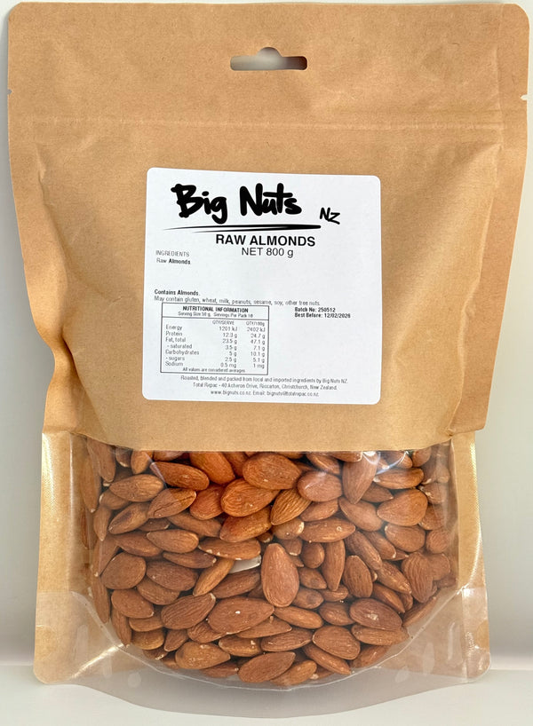 Raw Natural Almonds 800 g