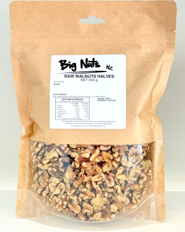Raw Walnut Halves 500 g